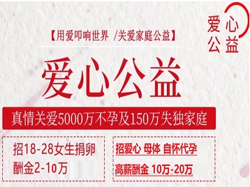 四川捐卵助孕生子 爱心志愿者招募